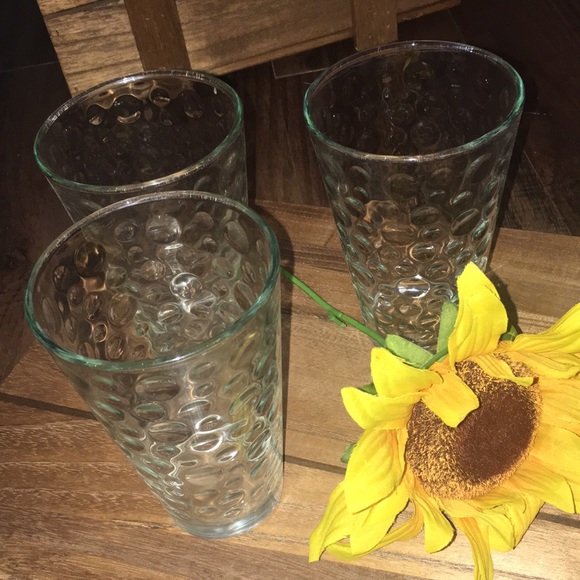 Libbey | Kitchen | Vintage Libby Glasses Tumblers Embossed Dimples ...